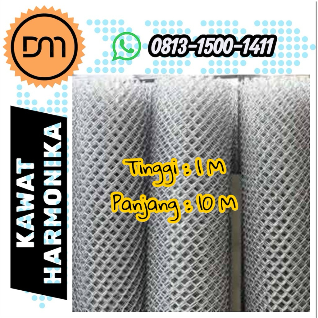 DM - [Gulung] Kawat harmonika galvanis tinggi 1 meter