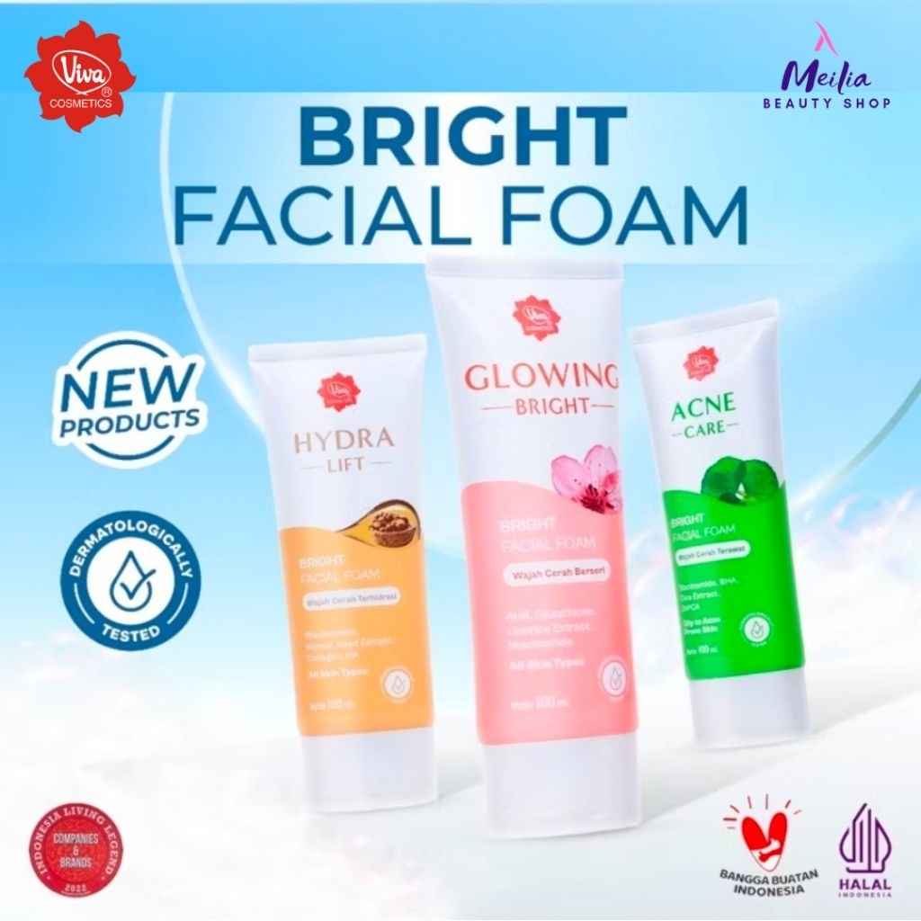 VIVA Bright Facial Foam | Pembersih Wajah Viva