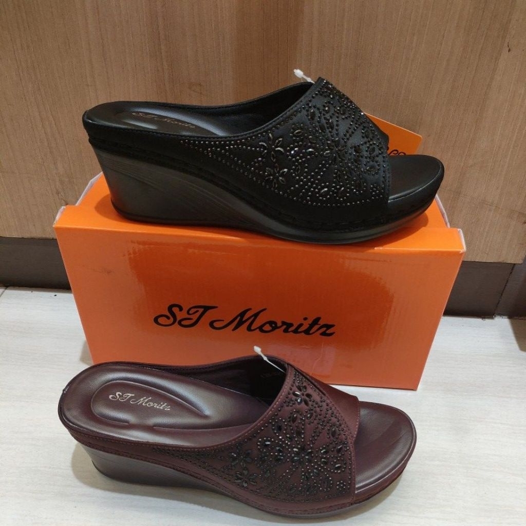 SANDAL WEDGES ST MORITZ HAK 7CM NEW ARRIVAL (36-40)