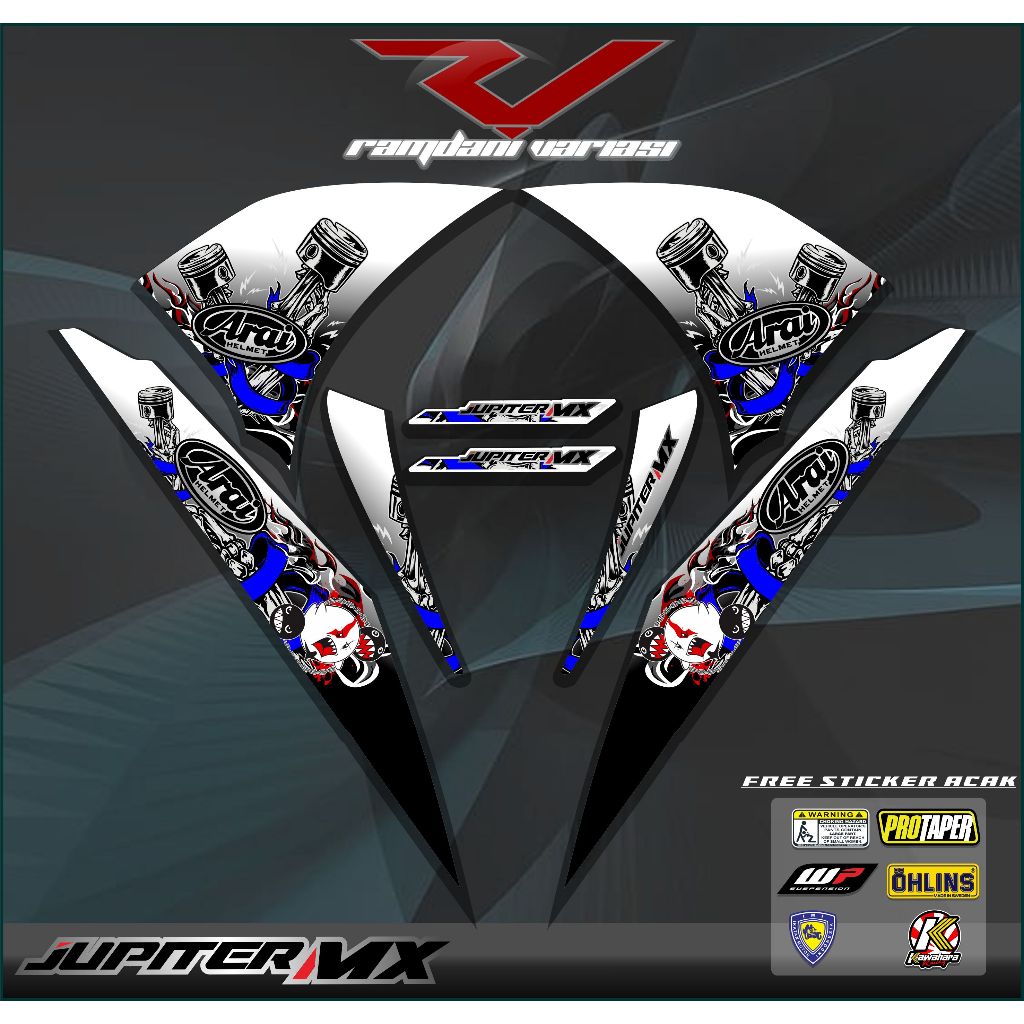 STRIPING JUPITER MX 135 NEW/STIKER VARIASI MX NEW/STIKER STRIPING MX 135