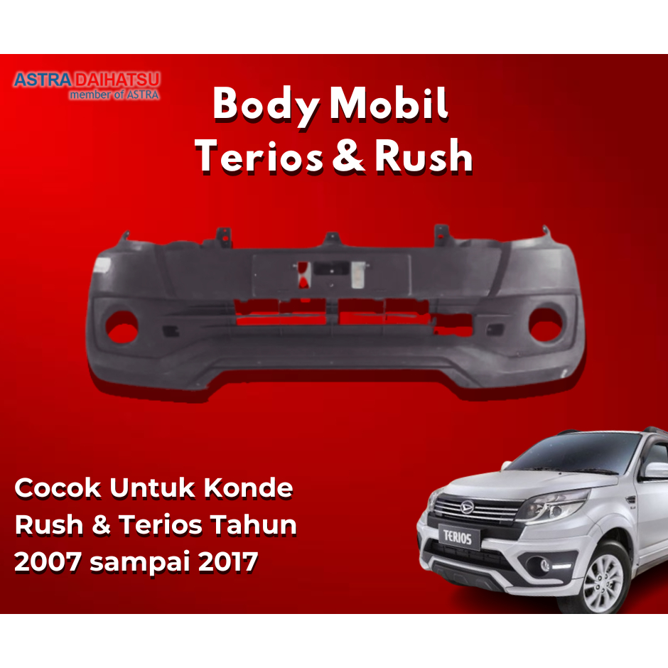 Bumper Mobil Depan Belakang Terios & Rush Baru 2007-2015