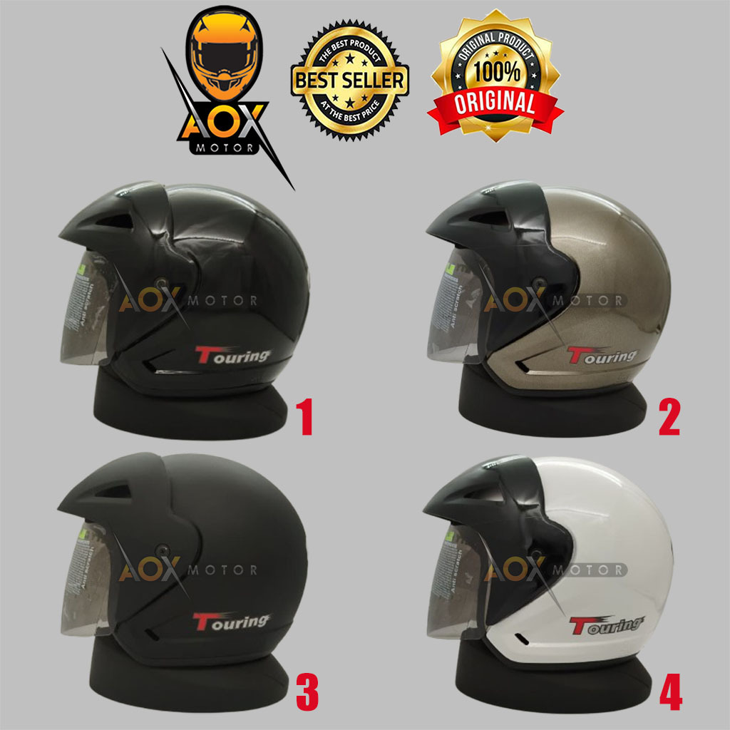 Helm BMC 380 Touring ORIGINAL SNI Solid Polos Halfface