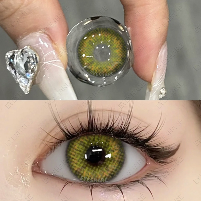 miki green softlens cosplay eyeshare 14.00mm