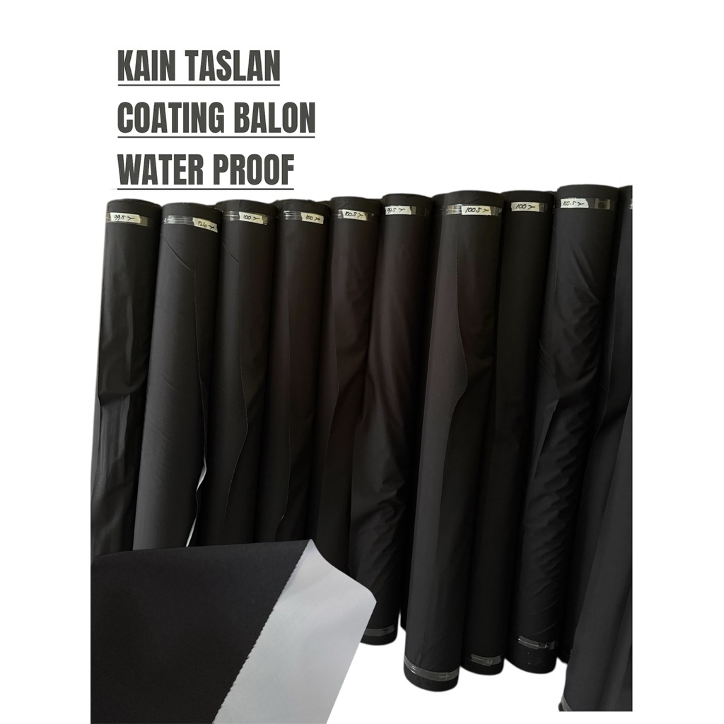 kain jaket waterproof taslan koting putih balon import korea 100% anti air