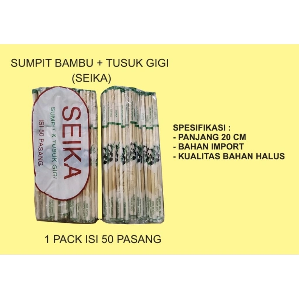 SUMPIT BAMBU SEIKA + TUSUK GIGI