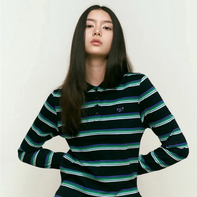 [READY STOCK] KIRSH Striped Rugby Slim Fit T-Shirt