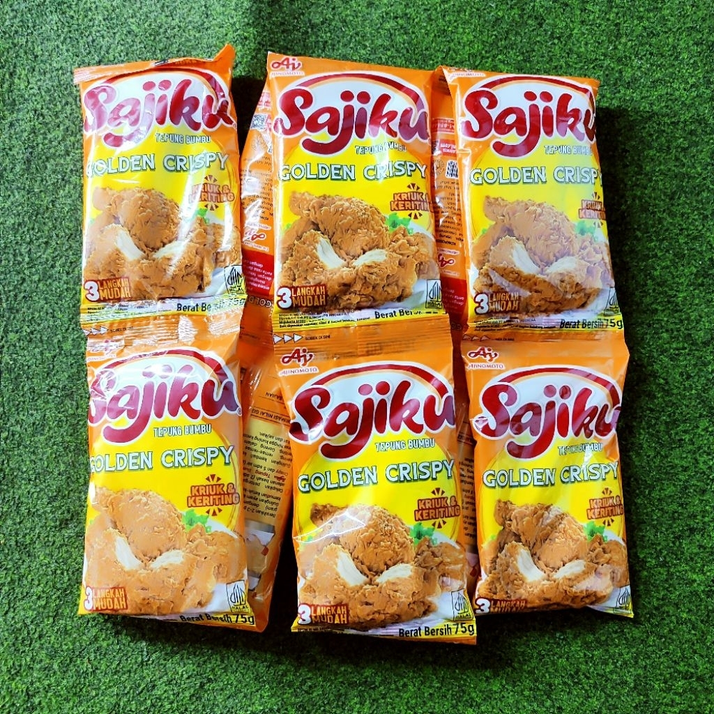Sajiku Golden Crispy Renceng 75g / Sajiku Golden Crispy 10sachet