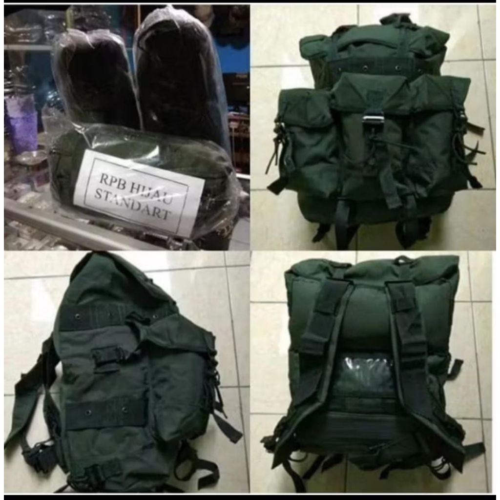 TAS RANSEL TNI / RANSEL KOREA / RANSEL HIJAU