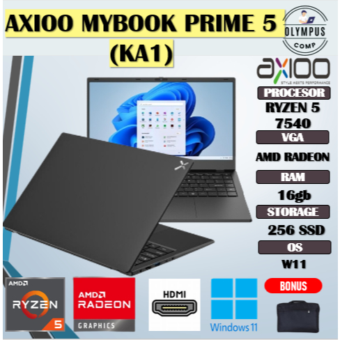 AXIOO MYBOOK PRIME 5 (KA1) RYZEN 5 7540 16GB 256GB 14.0 W11