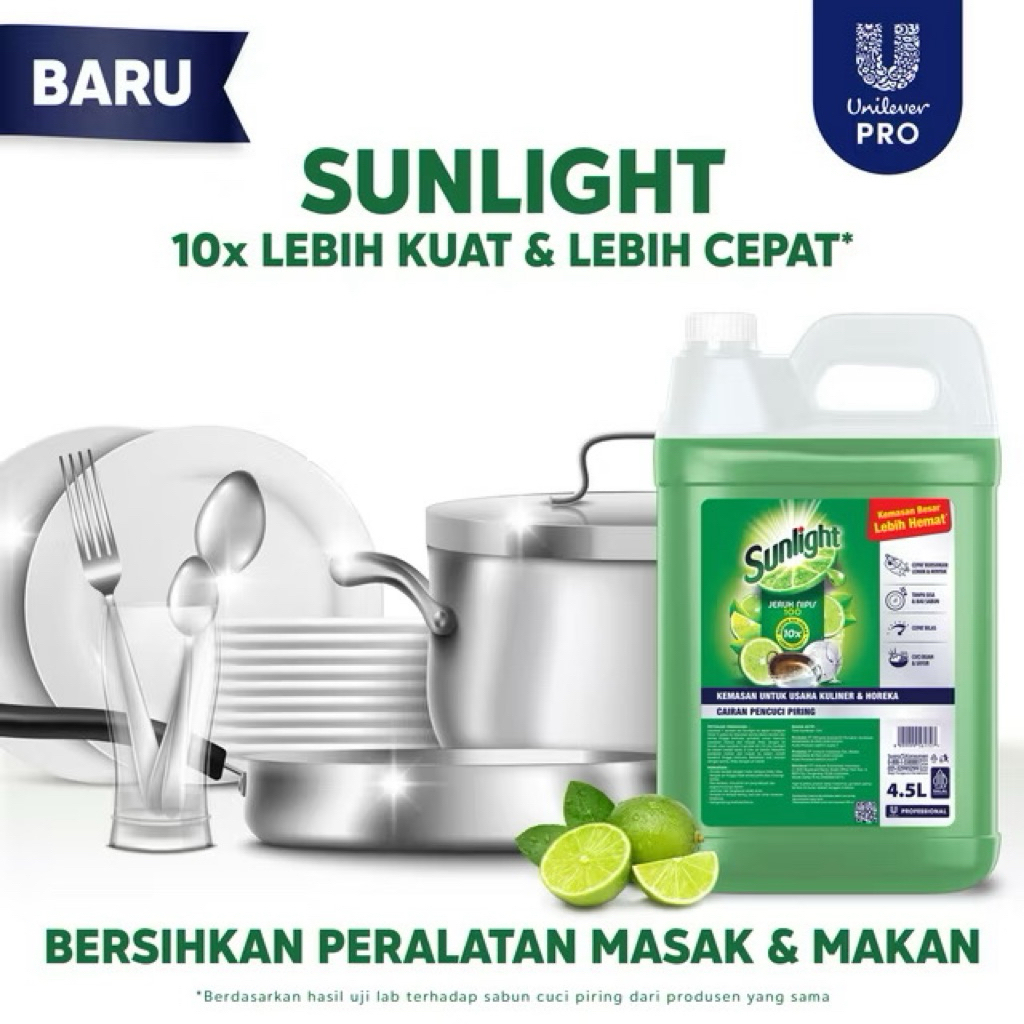 Sunlight Professional Sabun Cuci Piring 5 Liter - Sabun Cuci Piring Berkualitas Ekonomis Sunlight