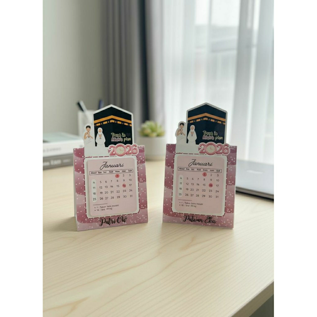 KALENDER 2026 (vol 3) . KALENDER AESTHETIC . KALENDER MEJA . KALENDER POP UP