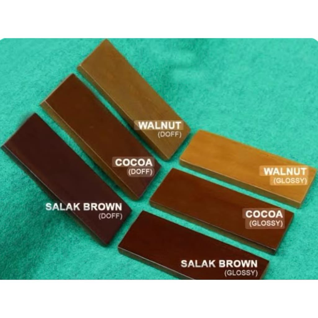 Finishing Natural Almari 3pintu