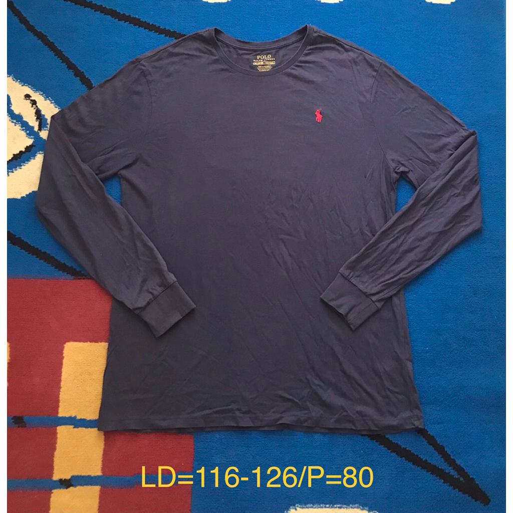 kaos long sleeve polo RL second