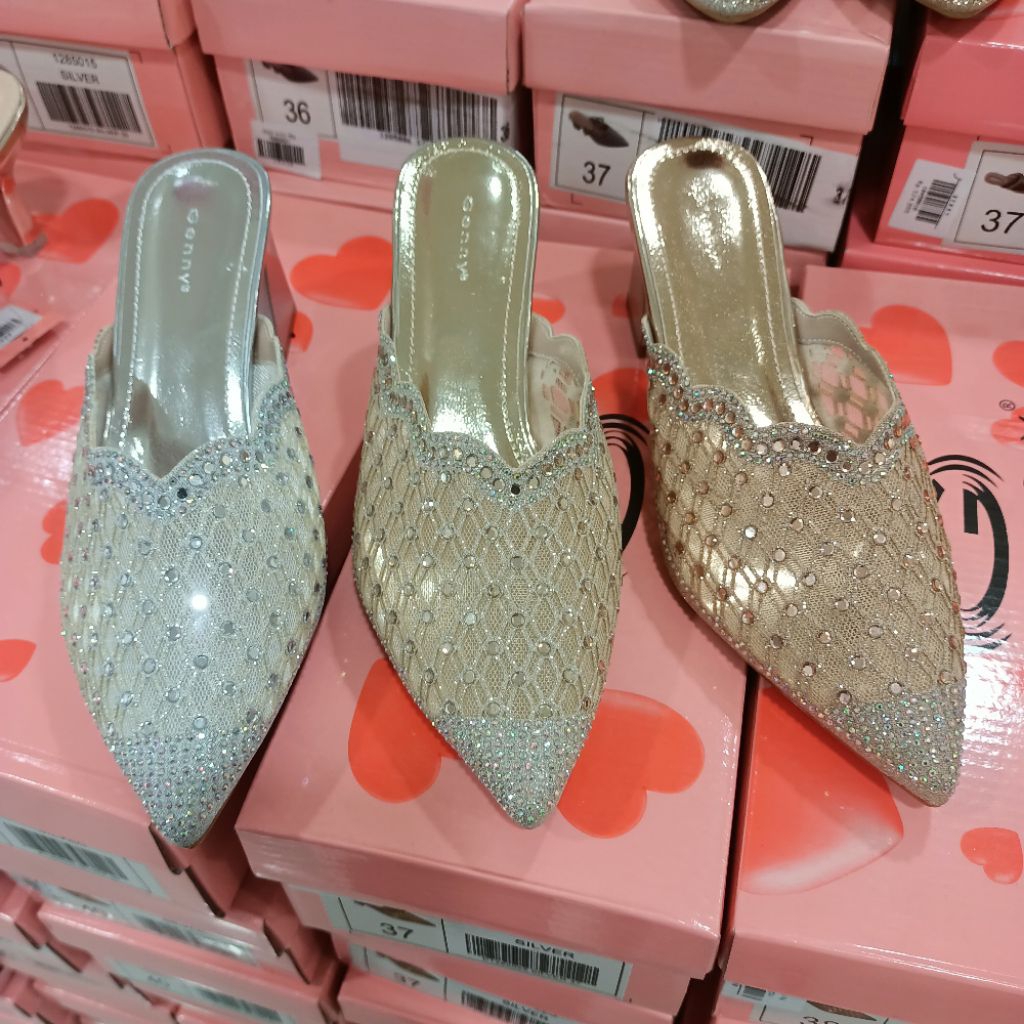 sandal heels 7cm pesta wanita GENNY ori
