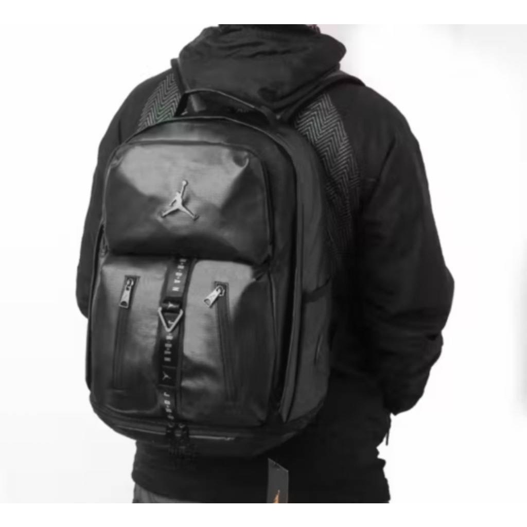 TAS RANSEL JORDAN METAL LOGO ORIGINAL BLACK GREY CAMO BACKPACK / TAS RANSEL PRIA WANITA / TAS RANSEL
