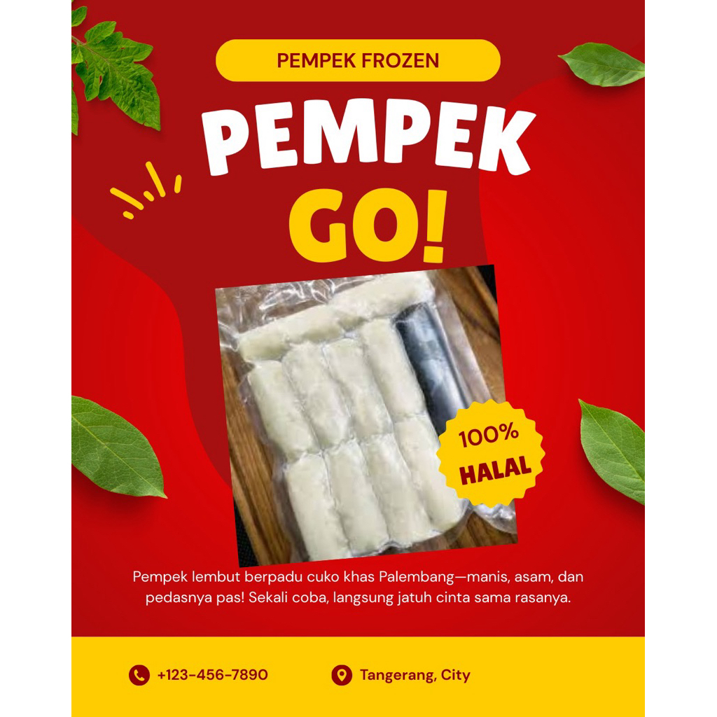 Pempek Ikan Teri Frozen 500gr (Pe-Teri-an)