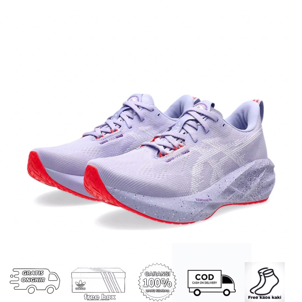 SEPATU RUNNING ASC NOVABLAST 5 TOKYO " VAPOR EDO PURPLE "
