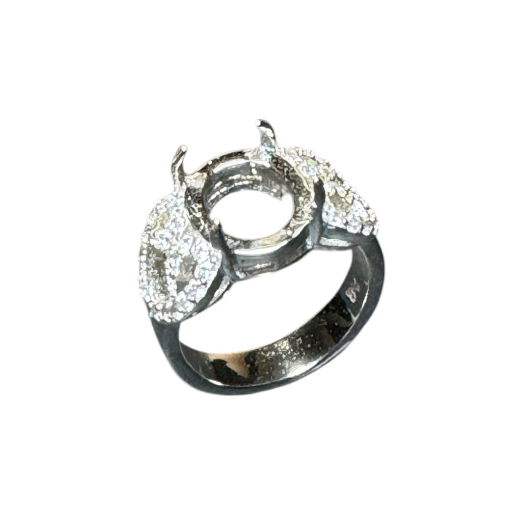 Ring cincin wanita batu akik dan permata emban cangkangp alpaka | RG3