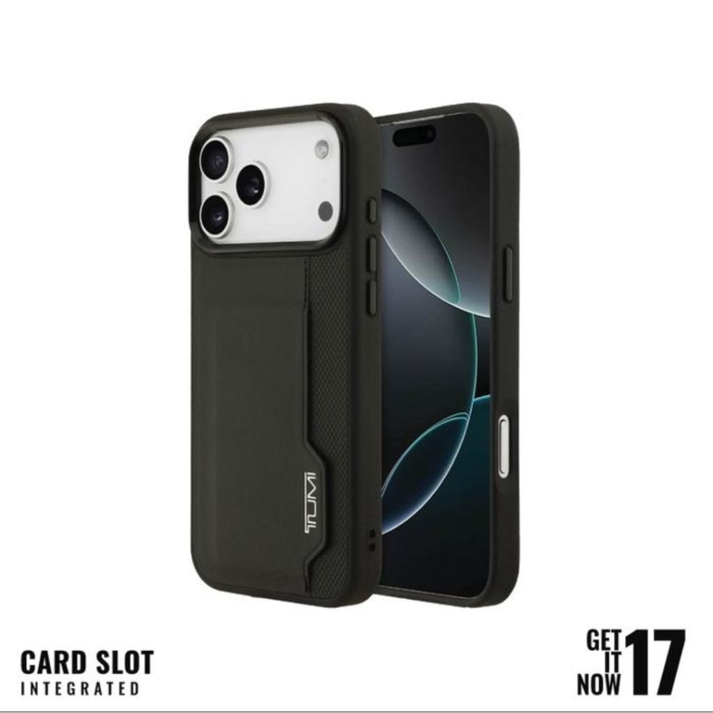 Casing Iphone 17 Pro & Pro Max - TUMI Vertical Card Slot Case Original