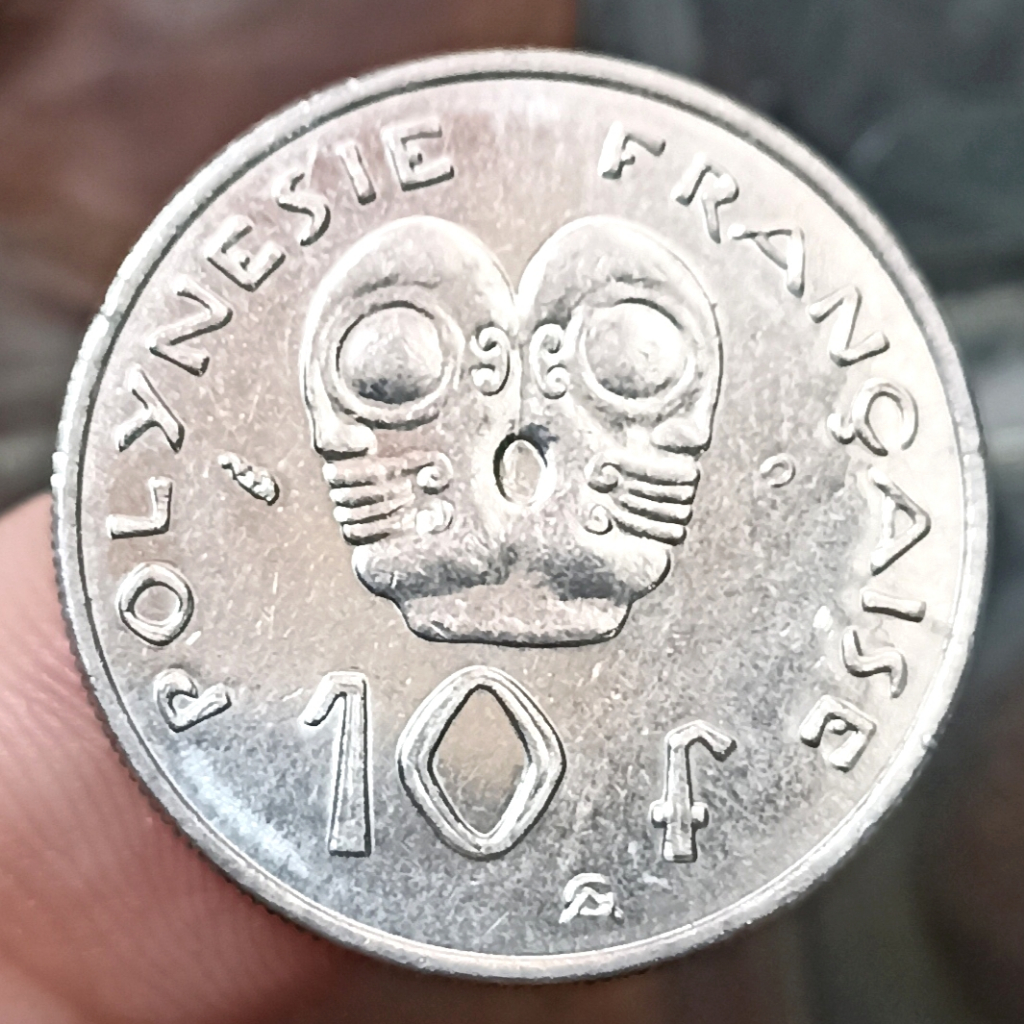 Koin French Polynesia 10 Franc