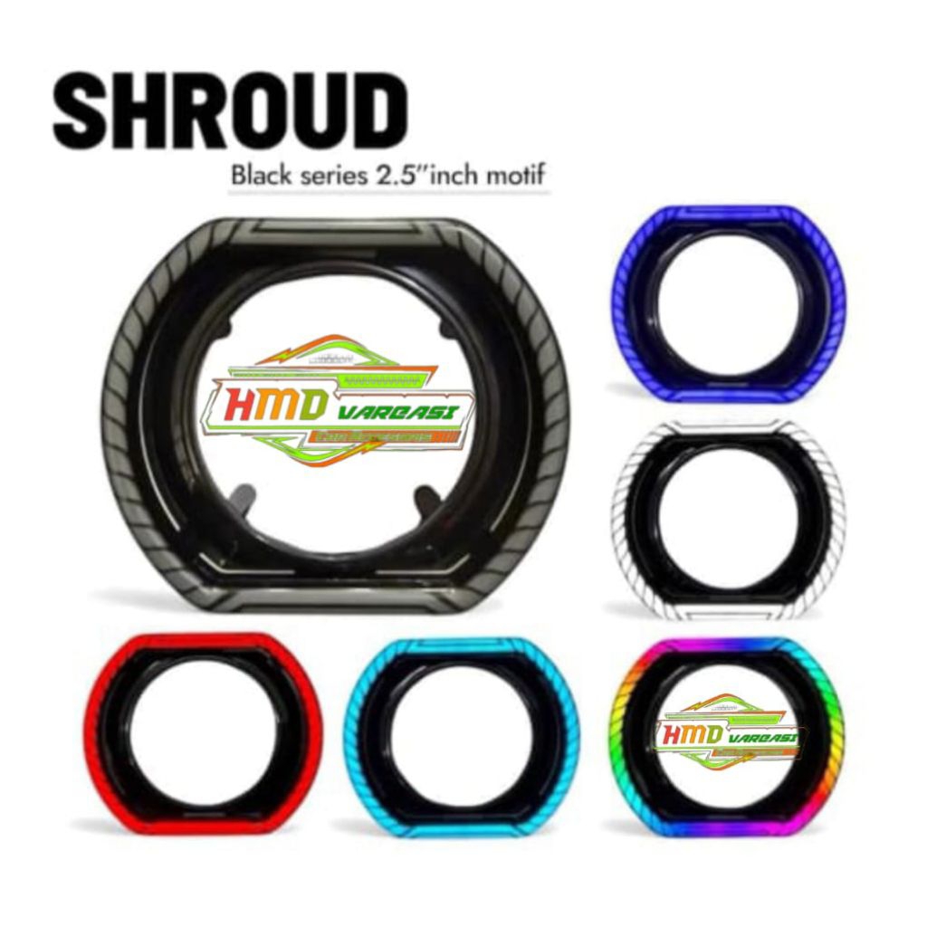 SHROUD BILED 2,5 INCH BLACK SERIES VORTEX EDITION | COVER PROJIE BILED 2,5 INCH MOTOR MOBIL ABS PREM