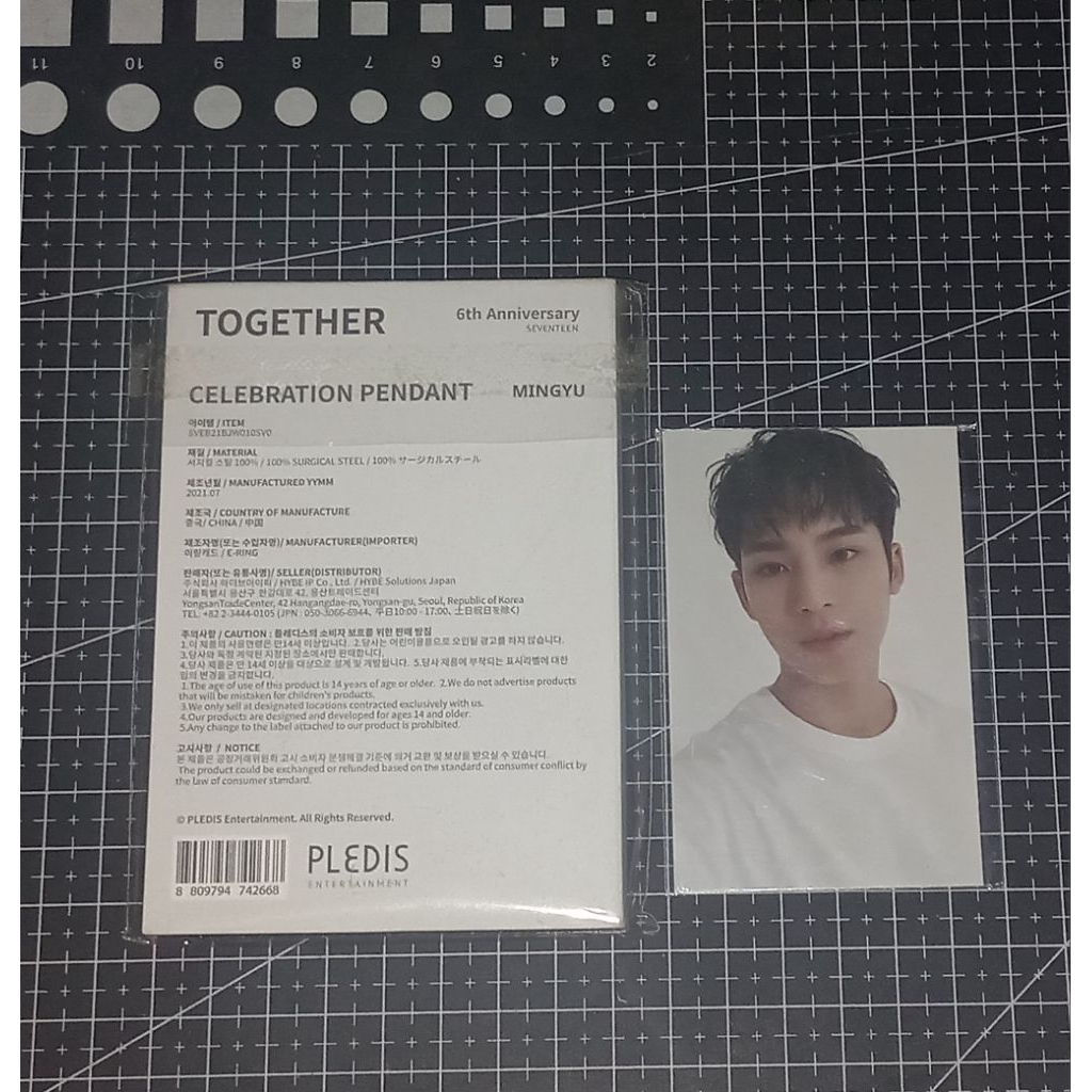 Seventeen Official Anniversary 6 th Pendant Mingyu Merch