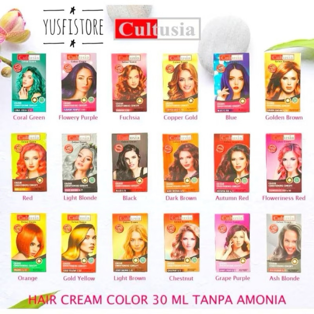 HAIR COLOR CULTUSIA PEWARNA RAMBUT