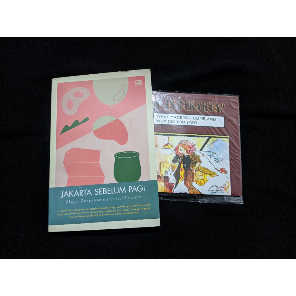 Preloved Jakarta Sebelum Pagi (ber-ttd penulis) + Bonus Peta  - Ziggy Zezsyazeoviennazabrizkie