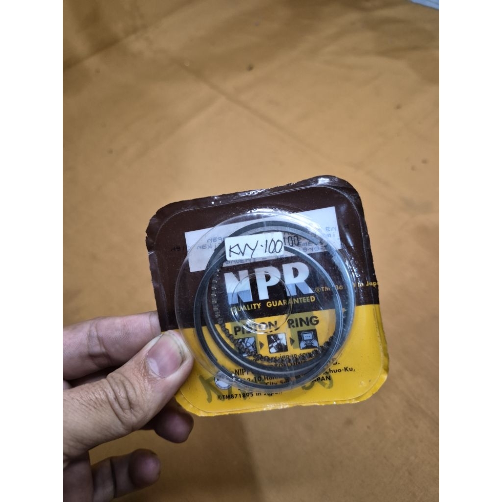 Ring Piston Seher Honda Beat Karbu KVY Os 25 100 Original NPR