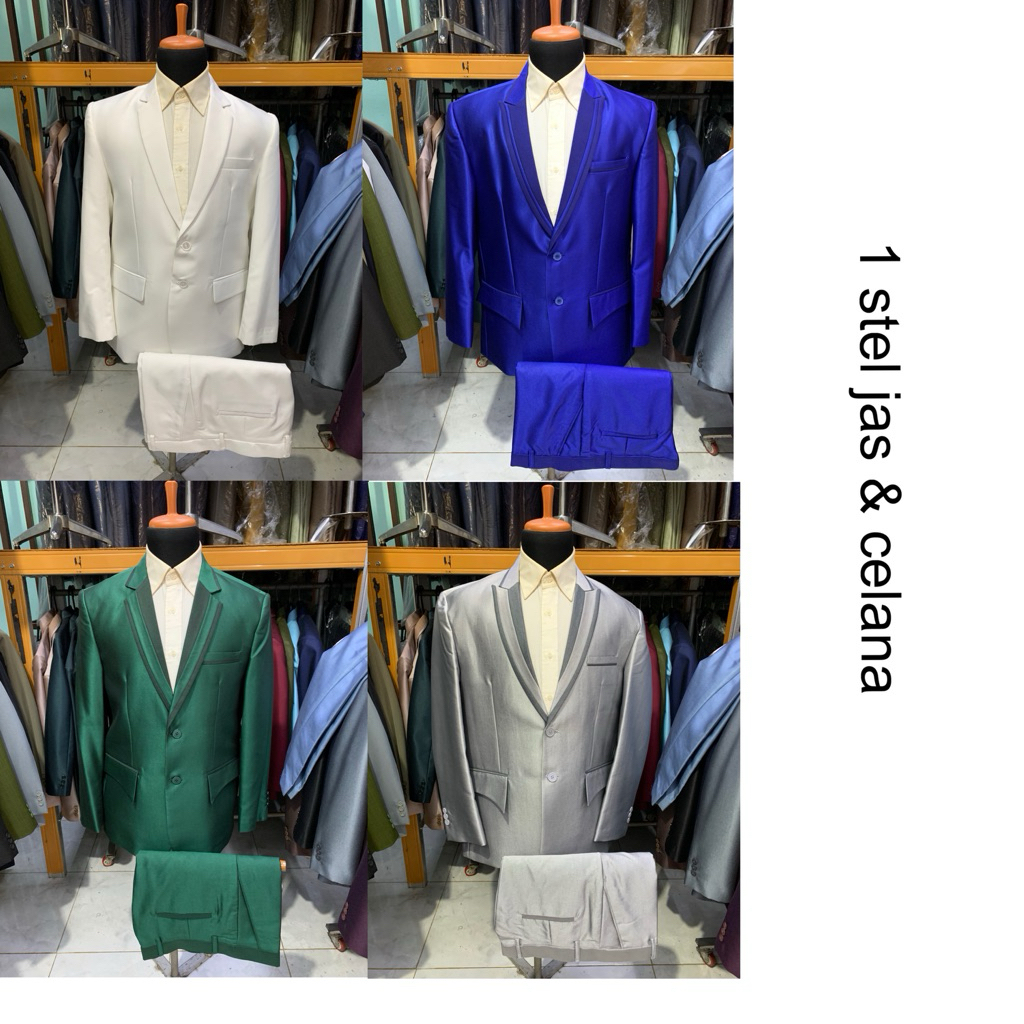 1 stel jas nikah jas wedding jas pria jas murah jas pengantin pria jas formal jas kantor semi woll s