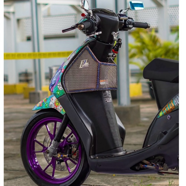 kantong / keranjang dek mio sporty titanium by p titanium vetn