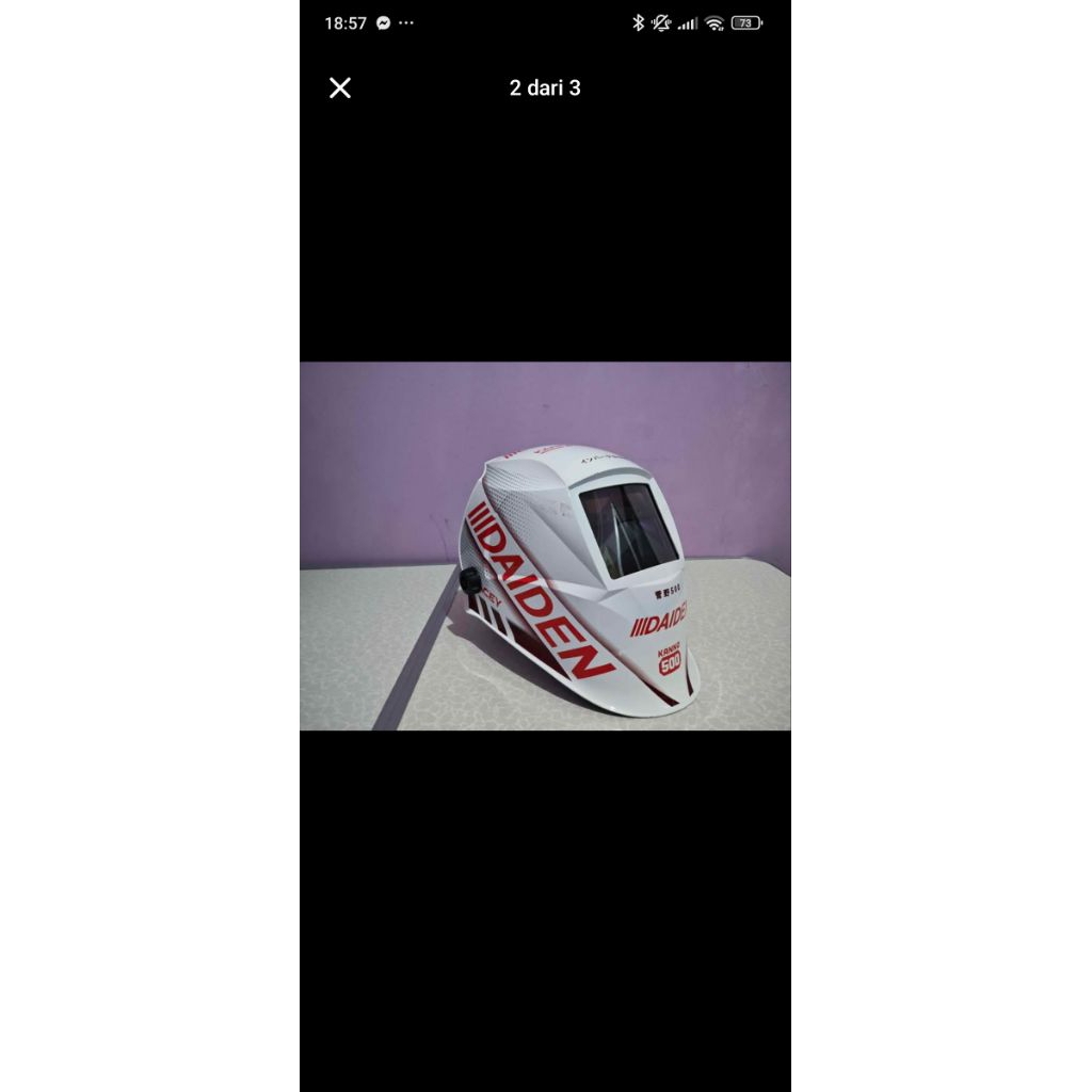 helm las daiden kanno 500 second tidak jadi dipakai
