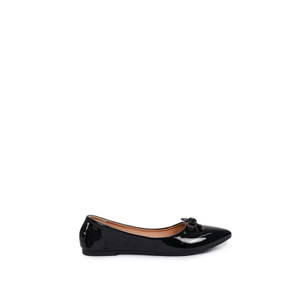 Colorbox Black Flat Shoes
