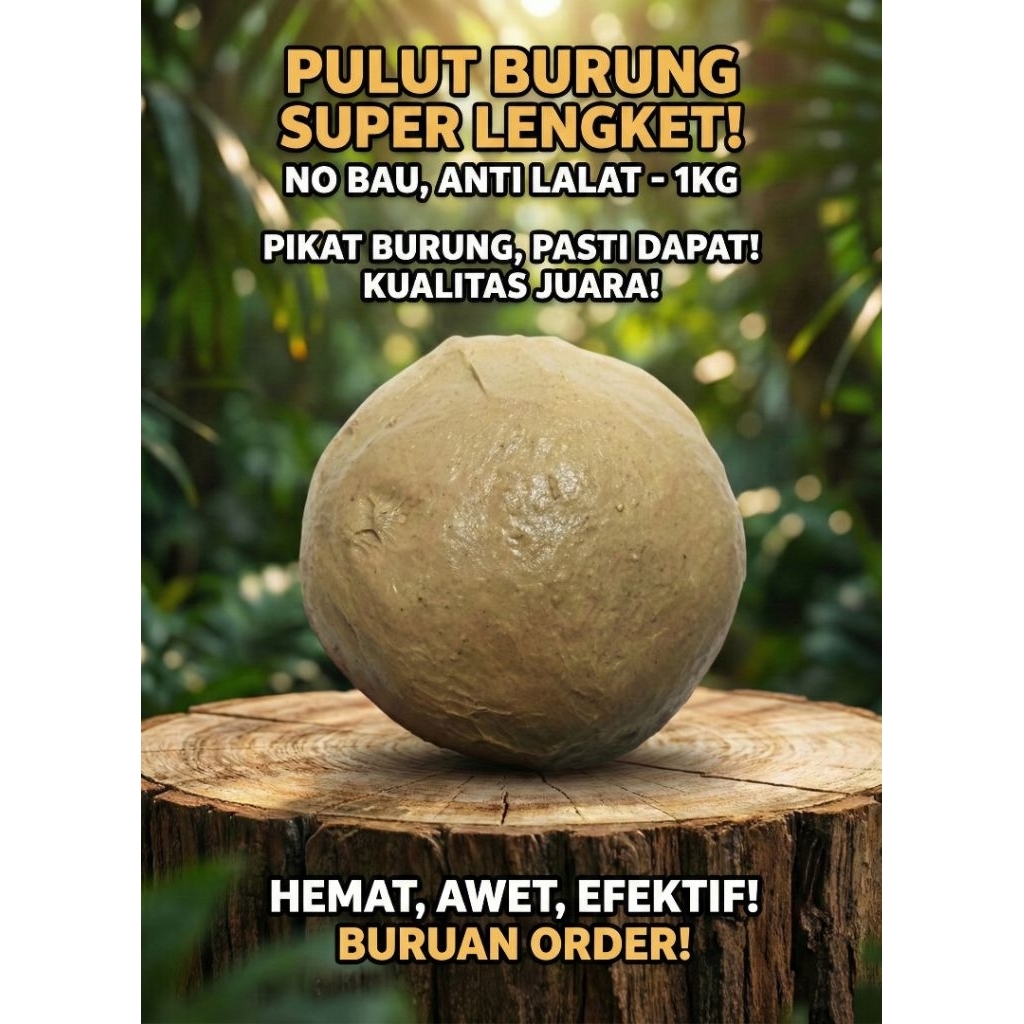 Pulut Burung Super Lengket No Bau Anti Lalat 1 Kg