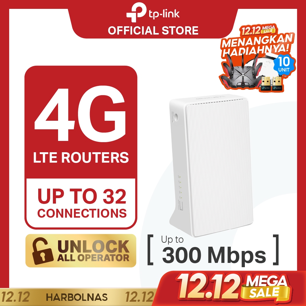 TP-Link | Mercusys MB110-4G | 4G LTE Router | 300 Mbps Wireless N Modem | Sim Card | All Operator