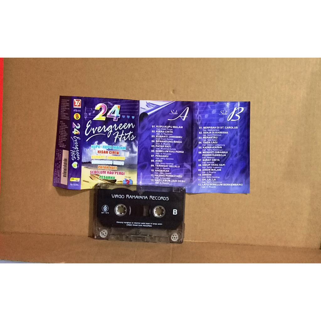 24 EVERGREEN HITS - Kaset