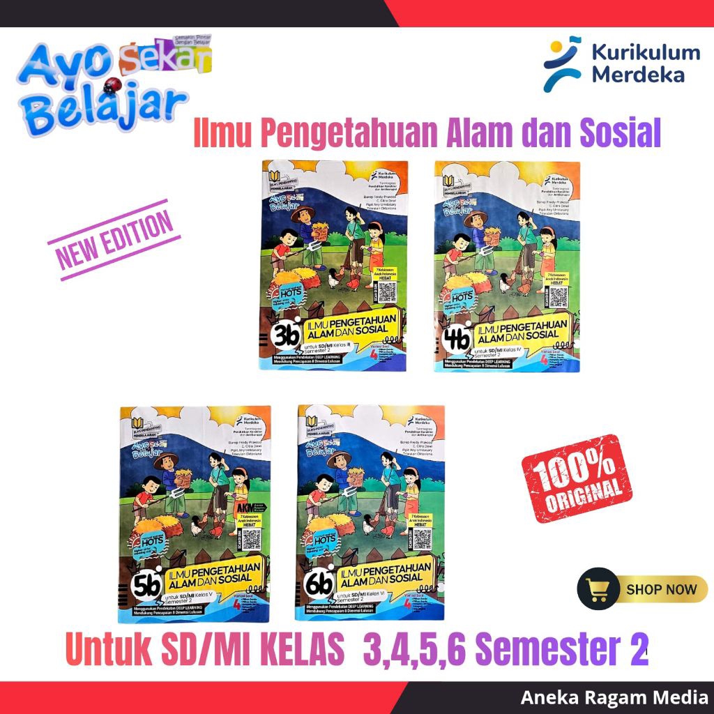 LKS Sekar Ilmu Pengetahuan Alam (IPAS) Kelas 3,4,5,6 SD/MI Kurikulum Merfeka Semester 2 2025/2026 Ay