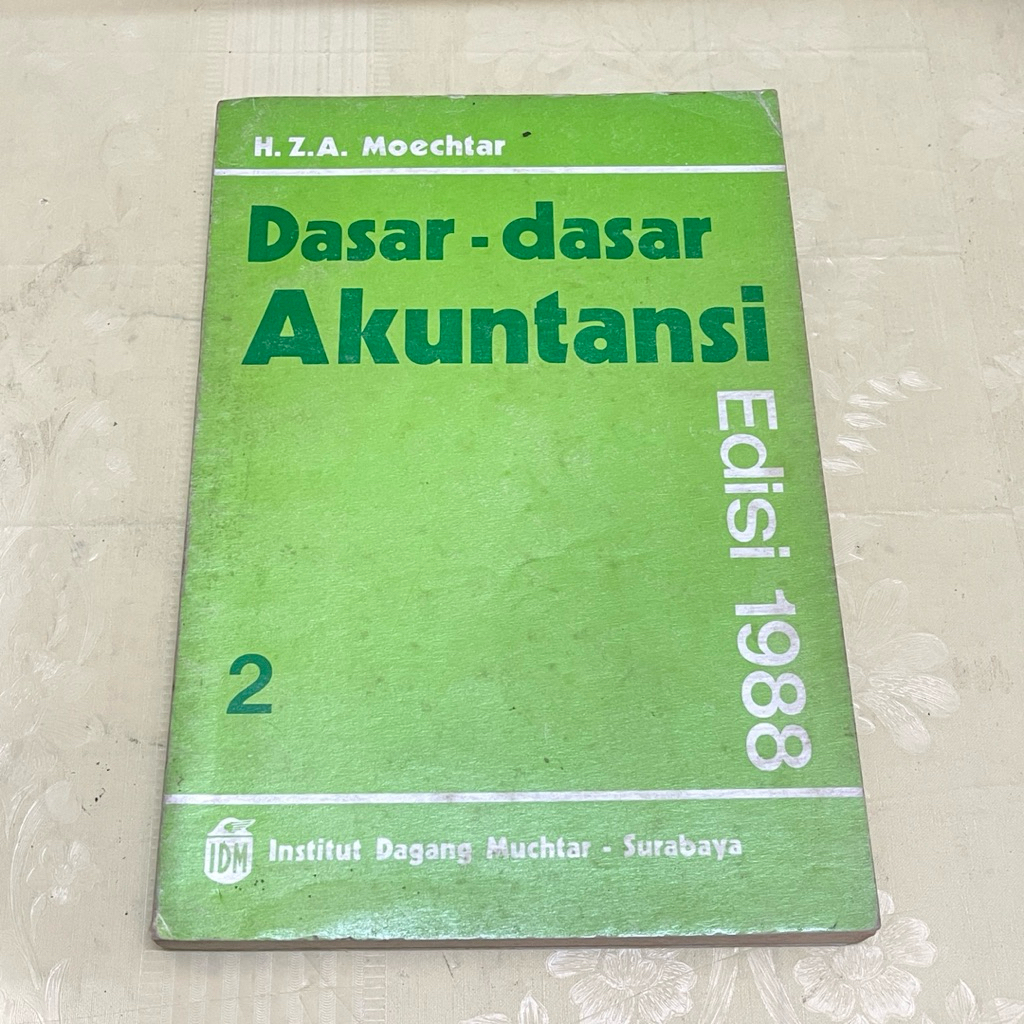 Buku DASAR DASAR AKUNTANSI oleh MOECHTAR