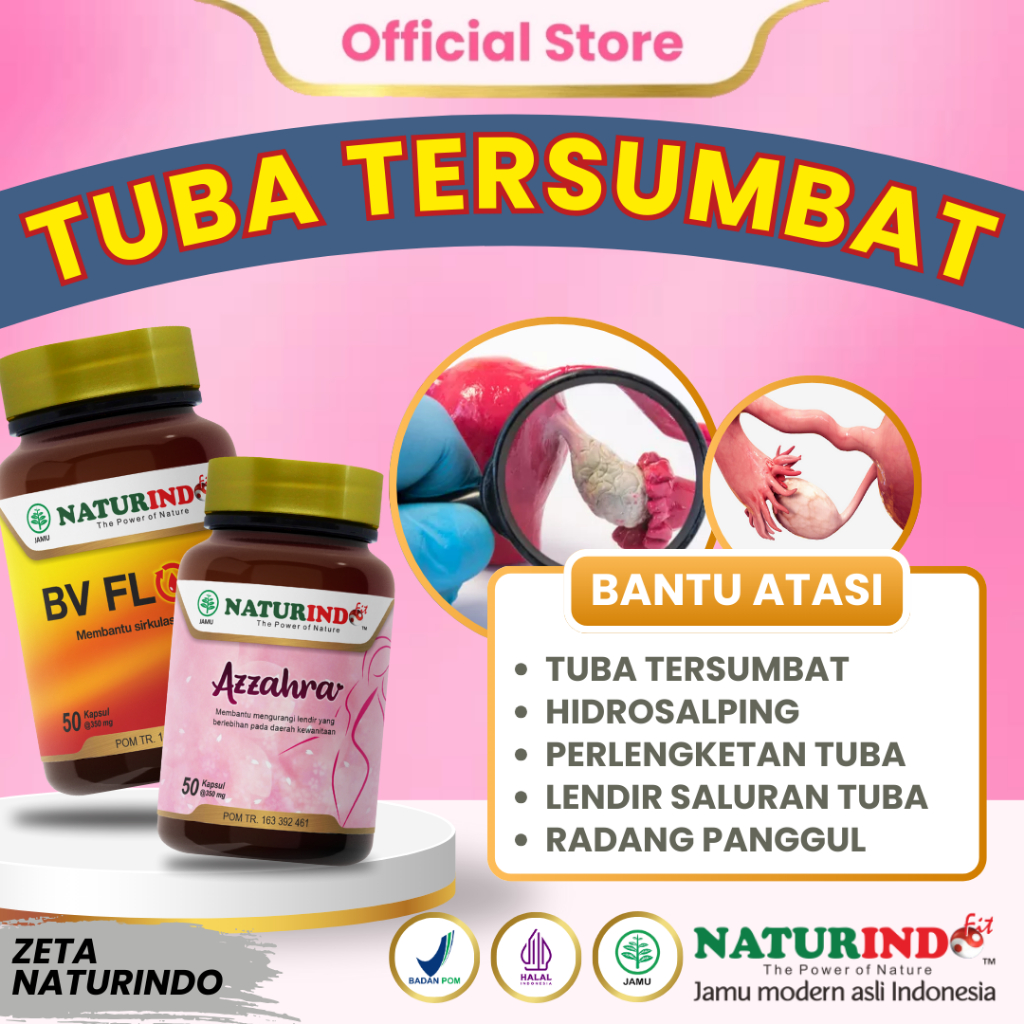 Herbal Tuba Falopi Tersumbat Hidrosalping Penyumbatan Saluran Tuba Falopi ZETA NATURINDO