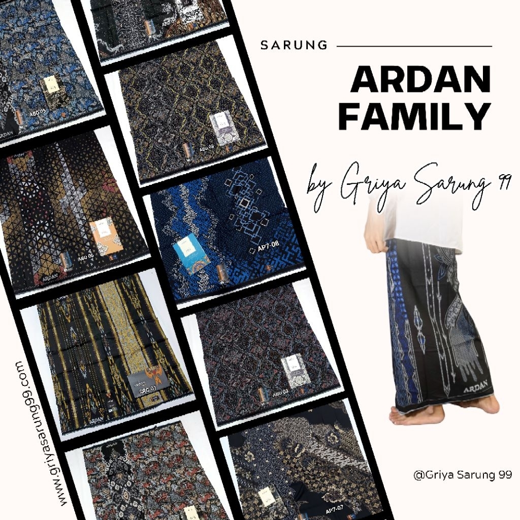 sarung ardan family briliant grade gold dan silver