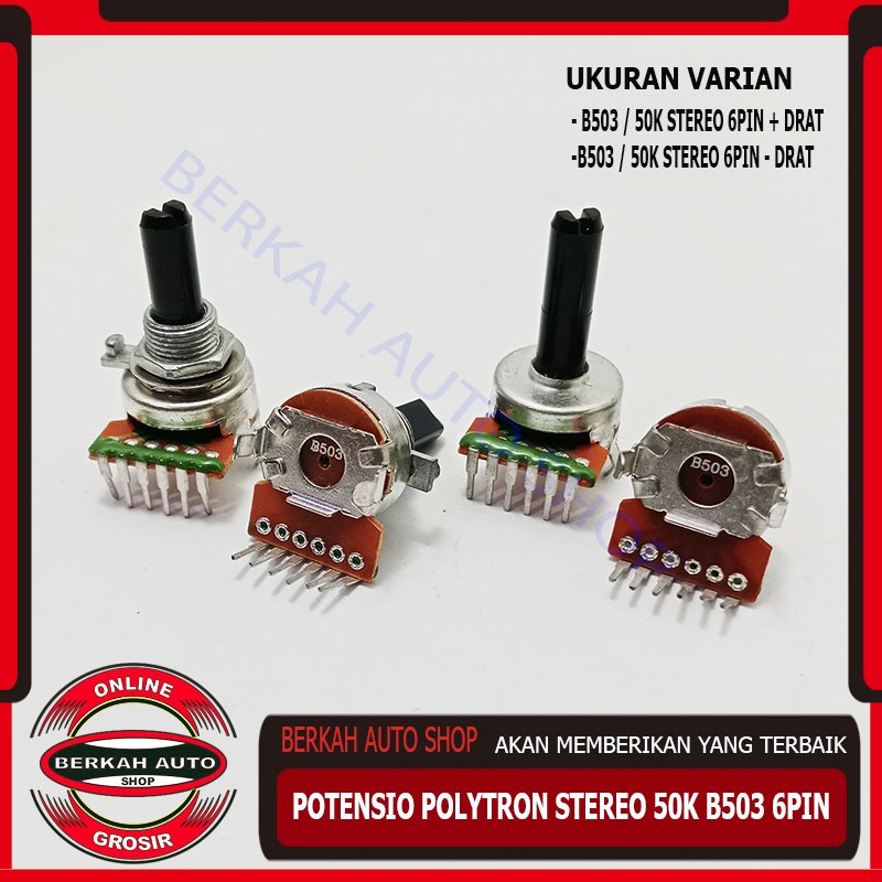 Potensio polytron 50k b503 6pin stereo