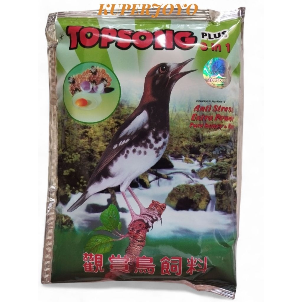 TopSong Plus 3IN1 Pakan Burung PREMIUM pur/vor/voer Murai