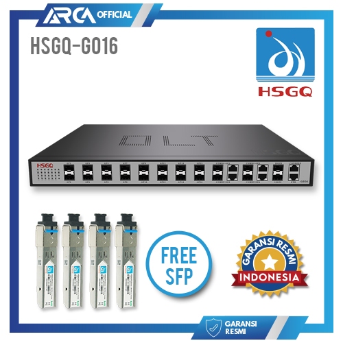 GPON OLT HSGQ G016 16 Port 10G + 16 SFP Class C+++ Free SFP