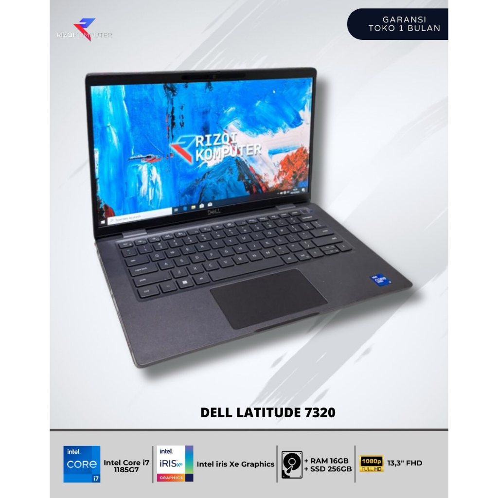 Dell Latitude 7320  Intel Core i7-1185G7 Ram 16GB SSD 256GB all