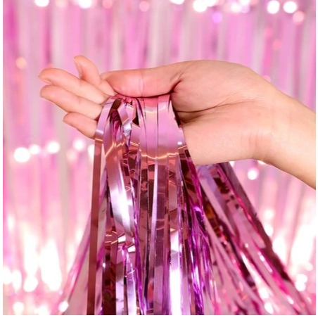 CURTAIN TIRAI HIASAN DEKORASI RUMBAI BACKGROUND PESTA ULANG TAHUN