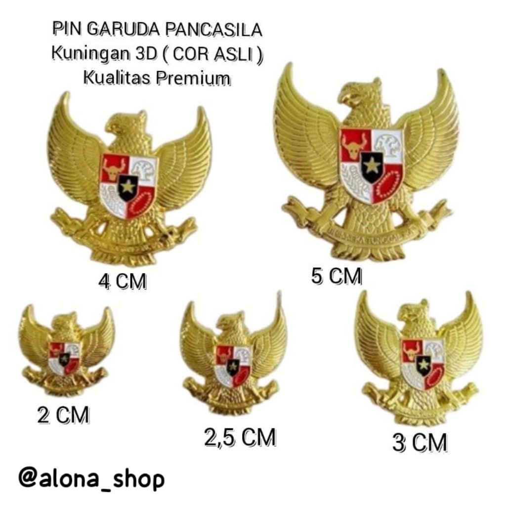 PIN GARUDA PANCASILA COR - BROS GARUDA PANCASILA COR ( PREMIUM KUALITAS )