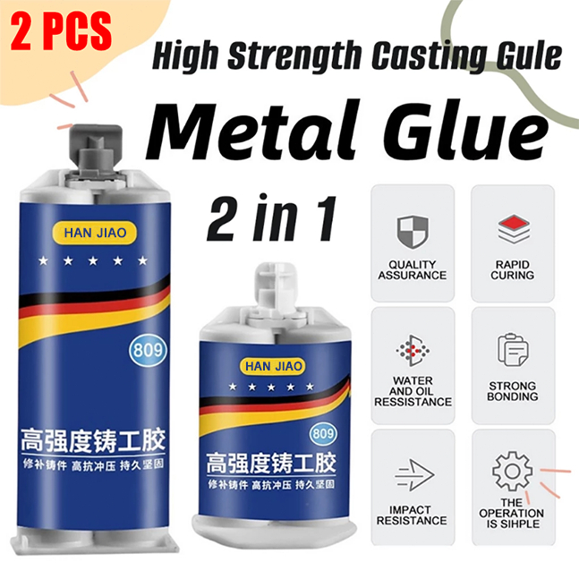 Lem AB Besi Super Kuat Tahan Panas Lem Besi Kayu Kaca Plastik Karet Metal Lem Perekat Super Untuk Re