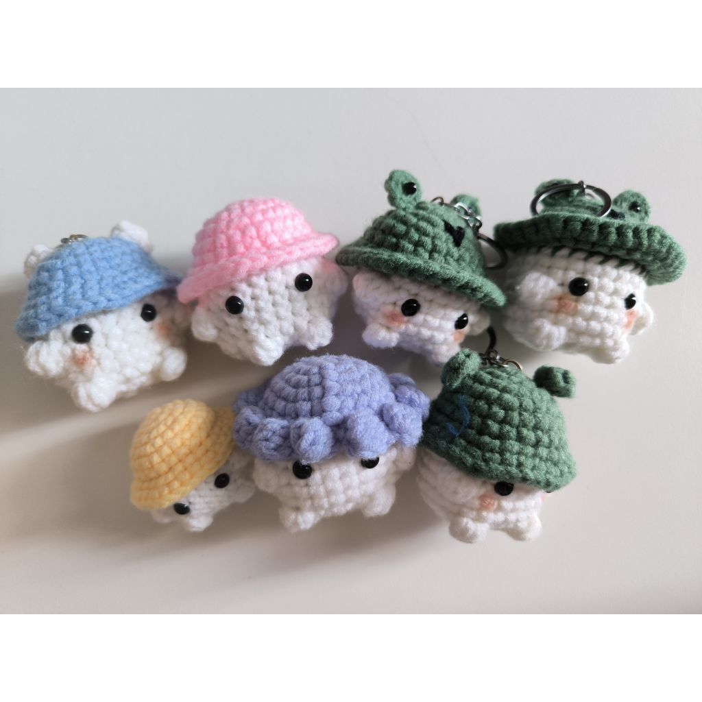 Boneka Jamur Rajut Handmade Lucu Hadiah Pacar