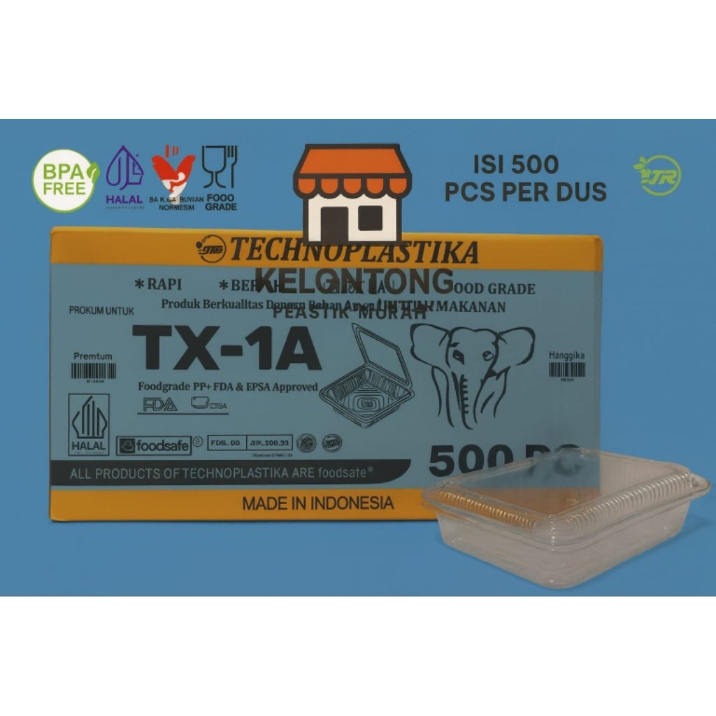 {GRAB-CARGO} { 1 Dus Isi 500 Pcs} 1 Karton Mika Kue TX 1A 20×20 / Mika Bolu TX 1A