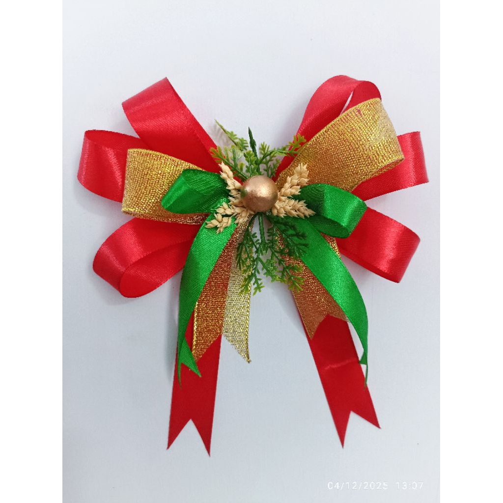 pita hiasan / pita natal / pita seserahan / pita hampers / pita box / pita hari raya